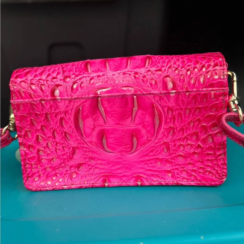 Brahmin Minuette Pink Leather Crossbody Bag - Picture 6 of 14